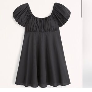 Black Puff Sleeve dress